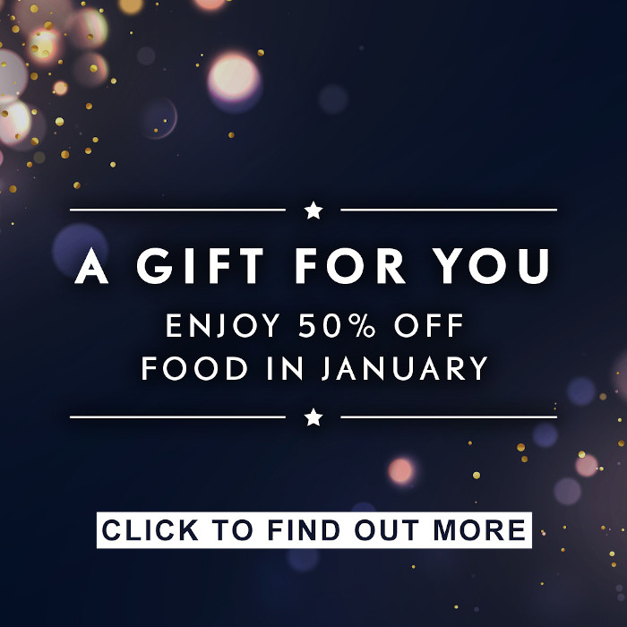 Sign-up for 50% off your food bill at Store Street